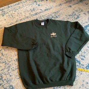 Vintage Ireland embroidery Crewneck sweatshirt hunter green Claddagh decal